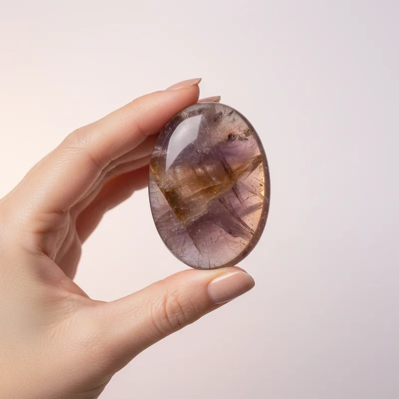 Super Seven Palm Stone - super seven crystal