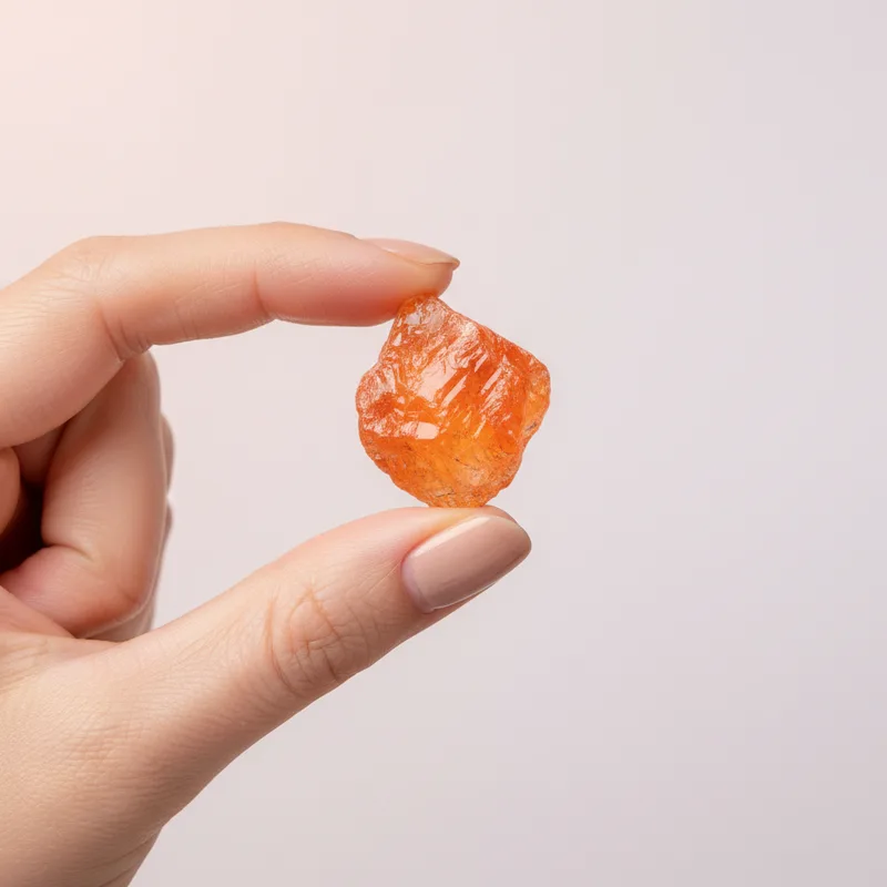 Tangerine Quartz Raw Piece - tangerine quartz crystal