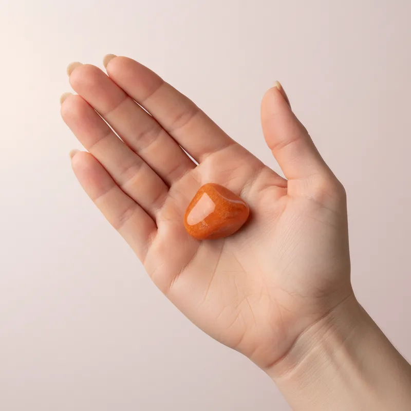 Tangerine Quartz Tumbled Stone - tangerine quartz crystal