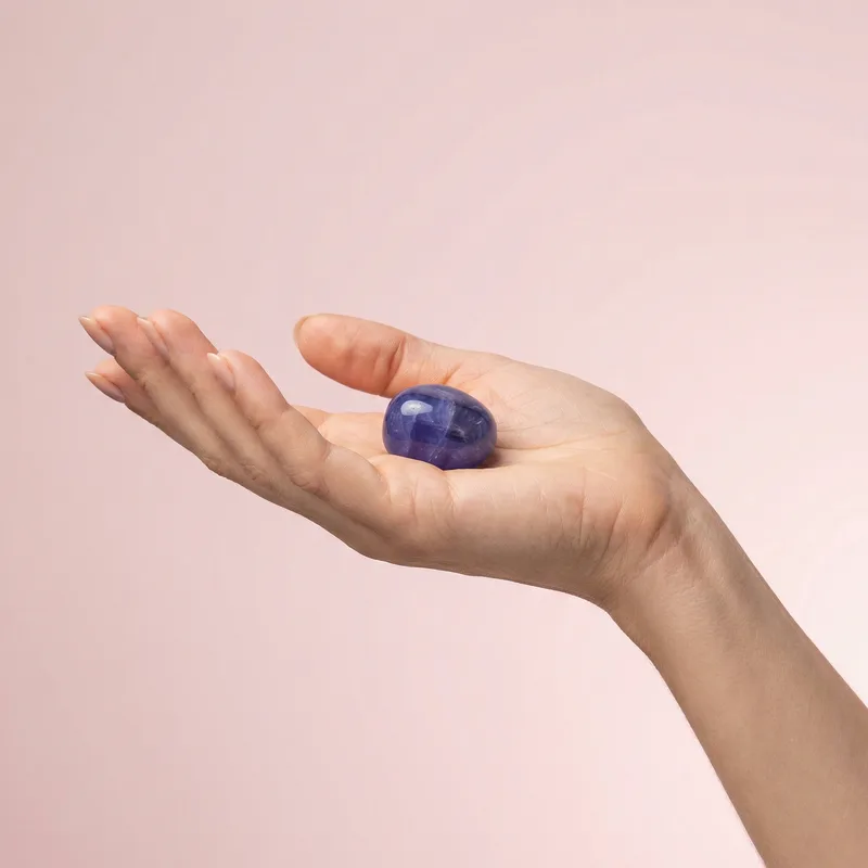 Tanzanite Tumbled Stone - tanzanite crystal