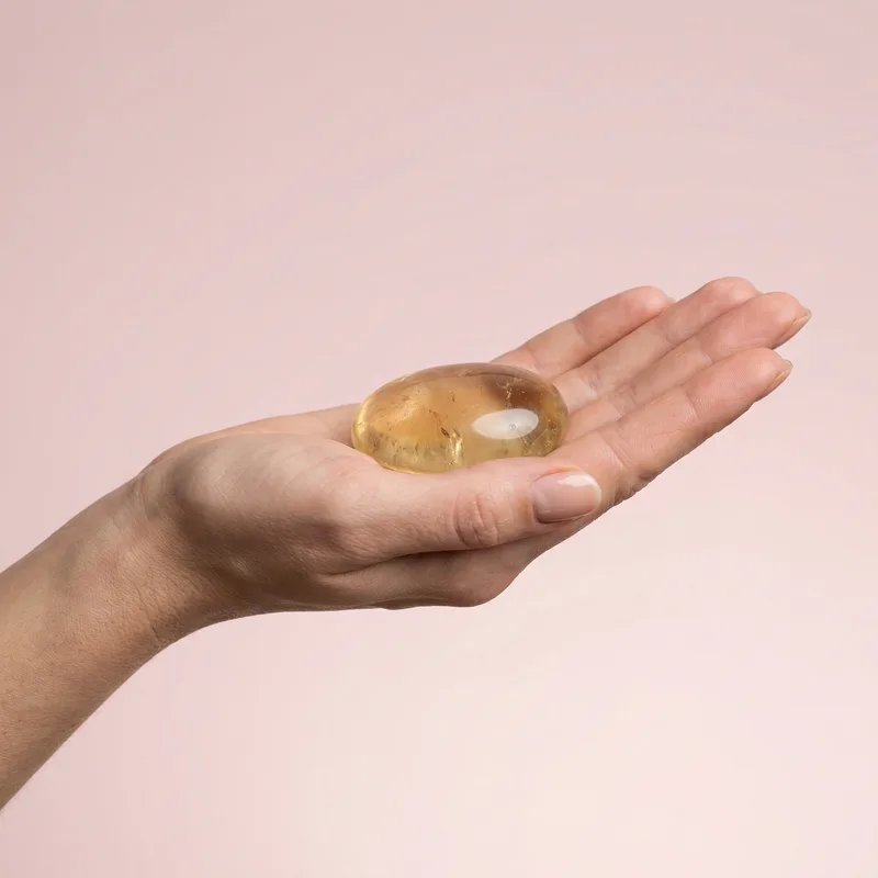 Topaz Palm Stone - topaz crystal