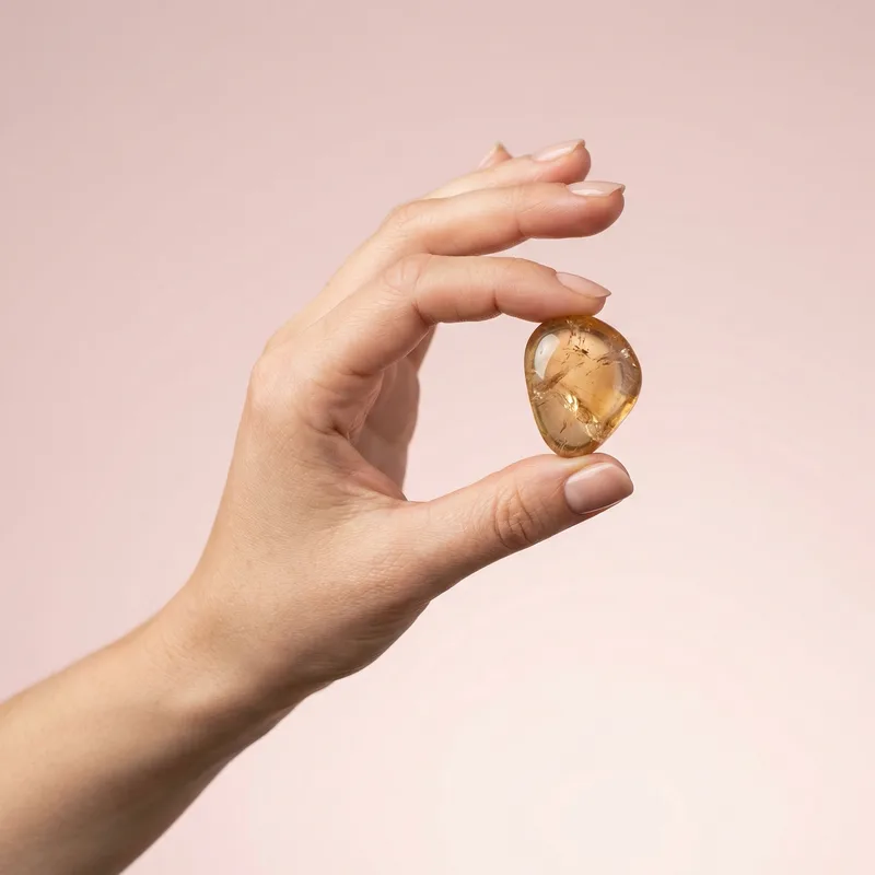 Topaz Tumbled Stone - topaz crystal
