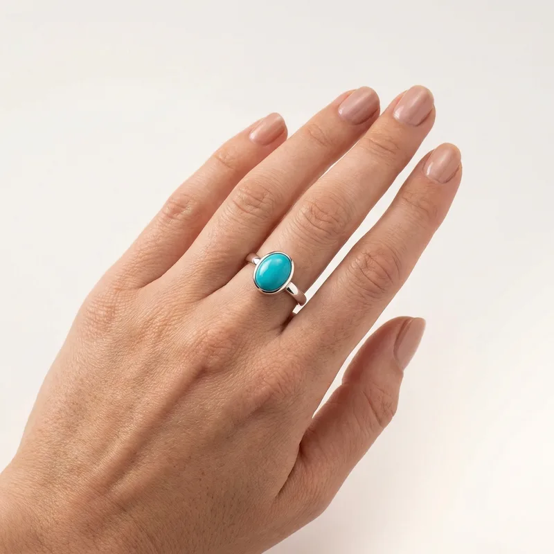 Turquoise Ring - turquoise crystal