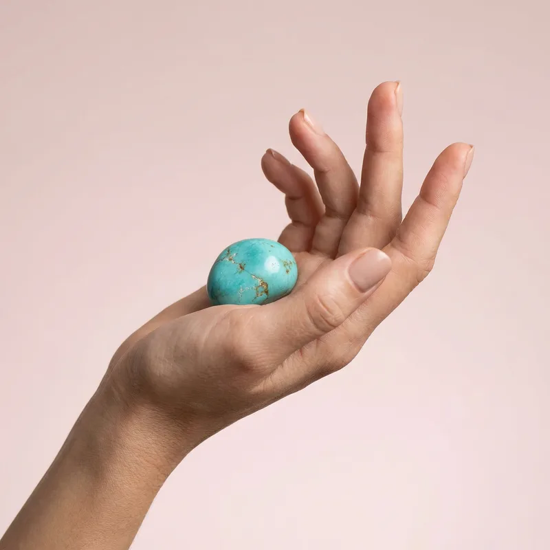 Turquoise Tumbled Stone - turquoise crystal