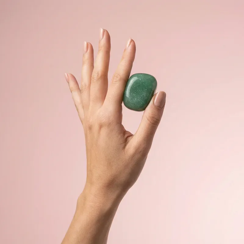 Aventurine crystal — pairs well with Pyrite