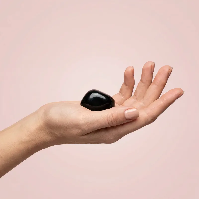 Obsidian crystal — pairs well with Apache Tear