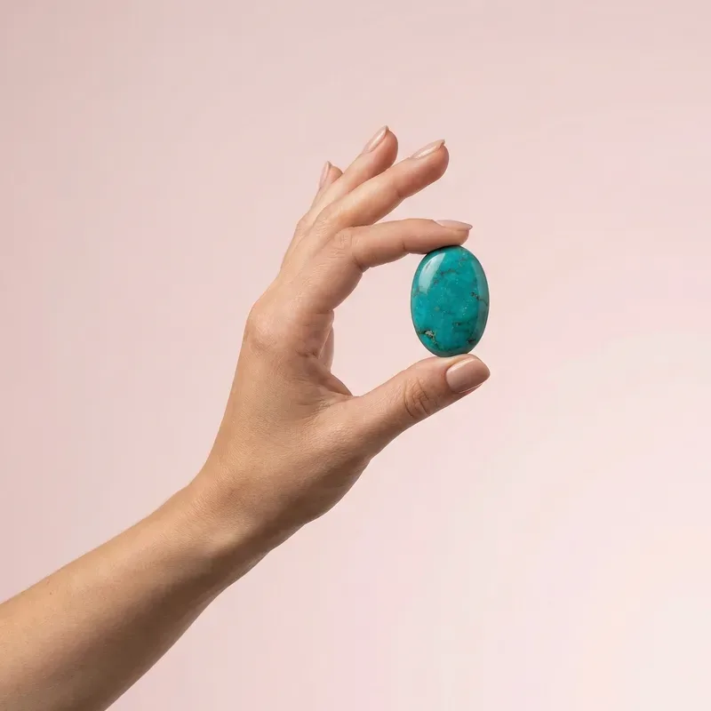 Turquoise crystal — pairs well with Amazonite